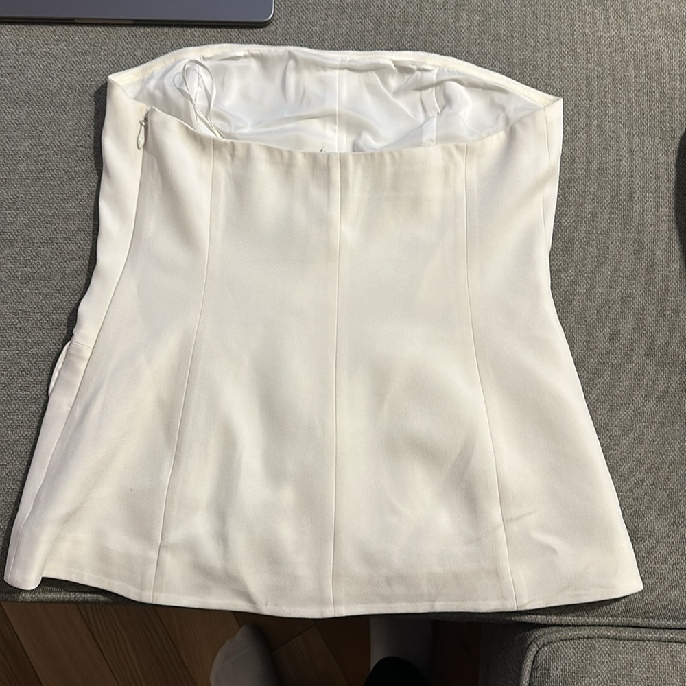 Babaton Insider Tube Top - White Size 10 - Picture 4 of 8